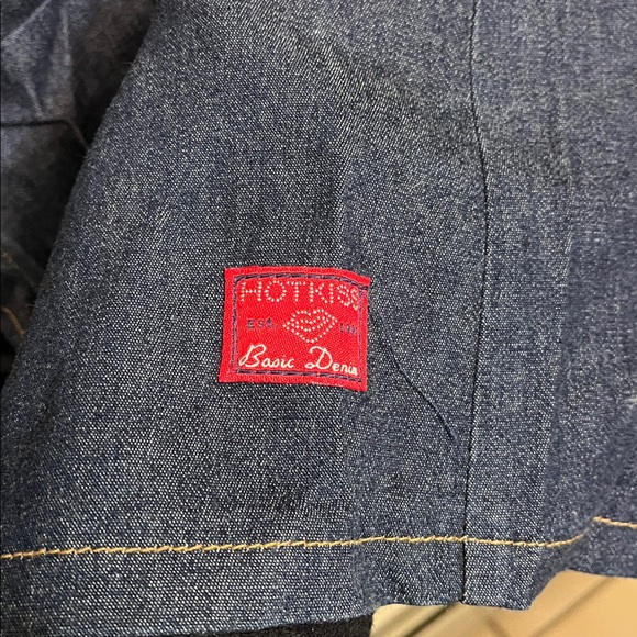 Hot Kiss Y2K Denim Button-Up Dress - Picture 5 of 7